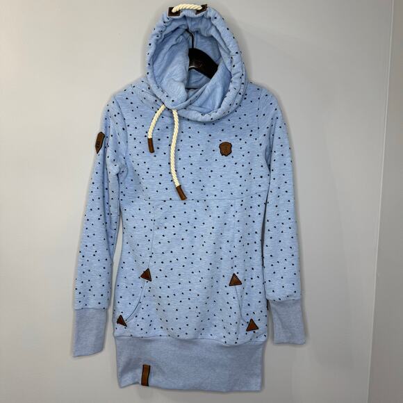 NAKETANO Hoodie  Pullover Pockets Patterned Melange Women's M Outdoor - Picture 1 of 16